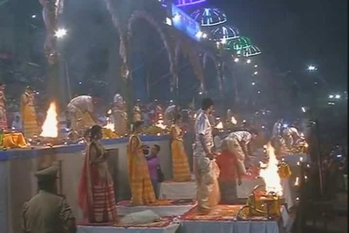 Ganga Aarti at Varanasi Ghat