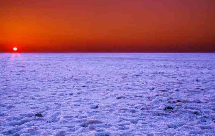 Beautiful Sunset at Rann of Kutch, Gujarat